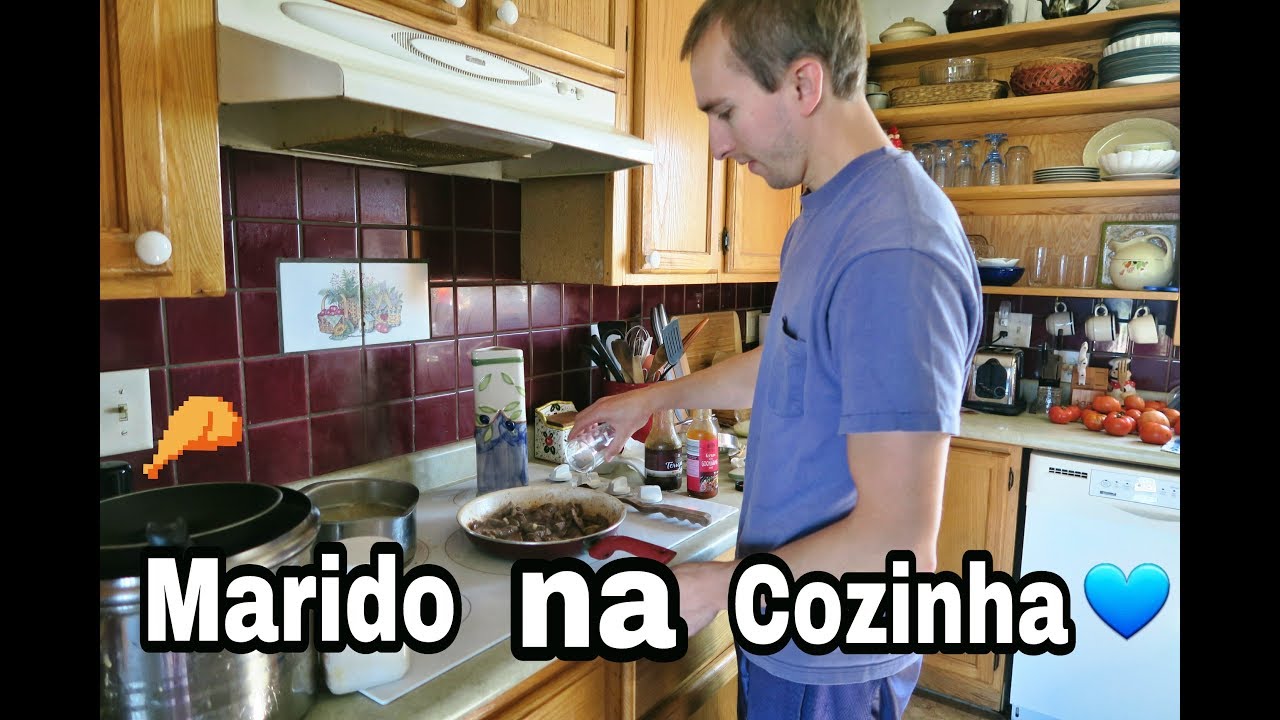 Fazendo almoço com ajuda do meu marido 💏