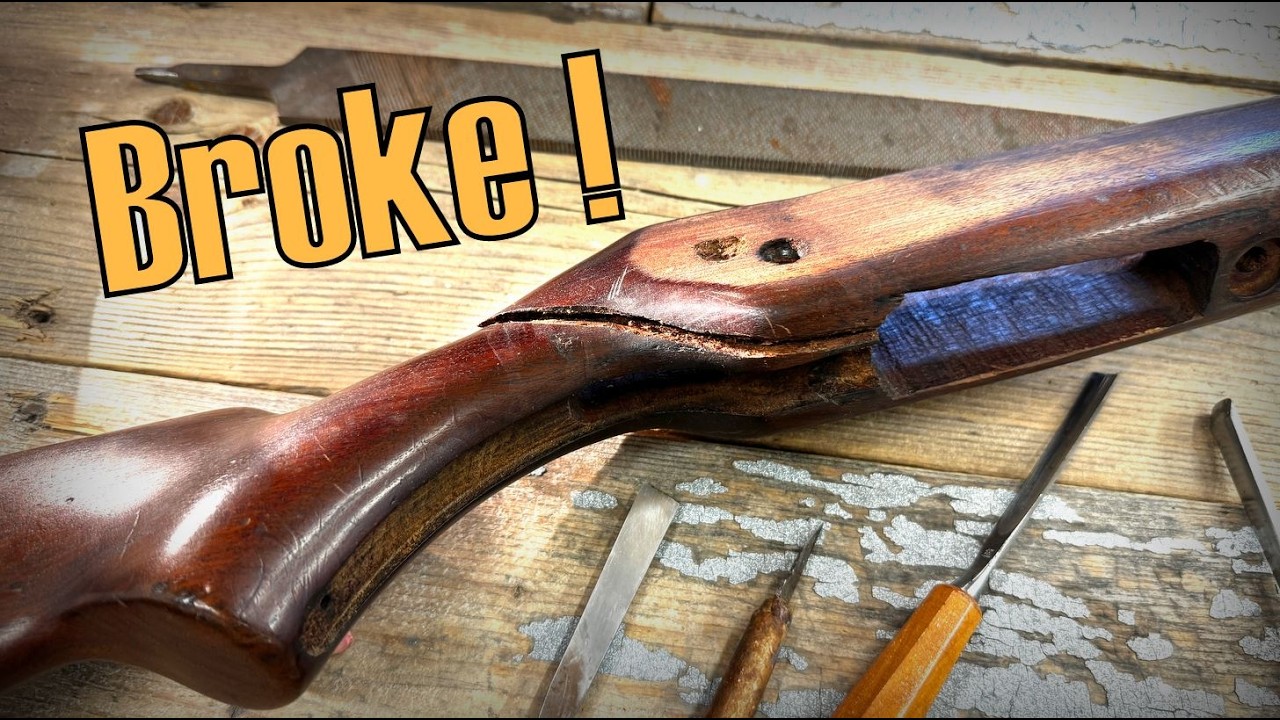 Mossberg Model 185 Gun Stock Repair and Restoration Ep1