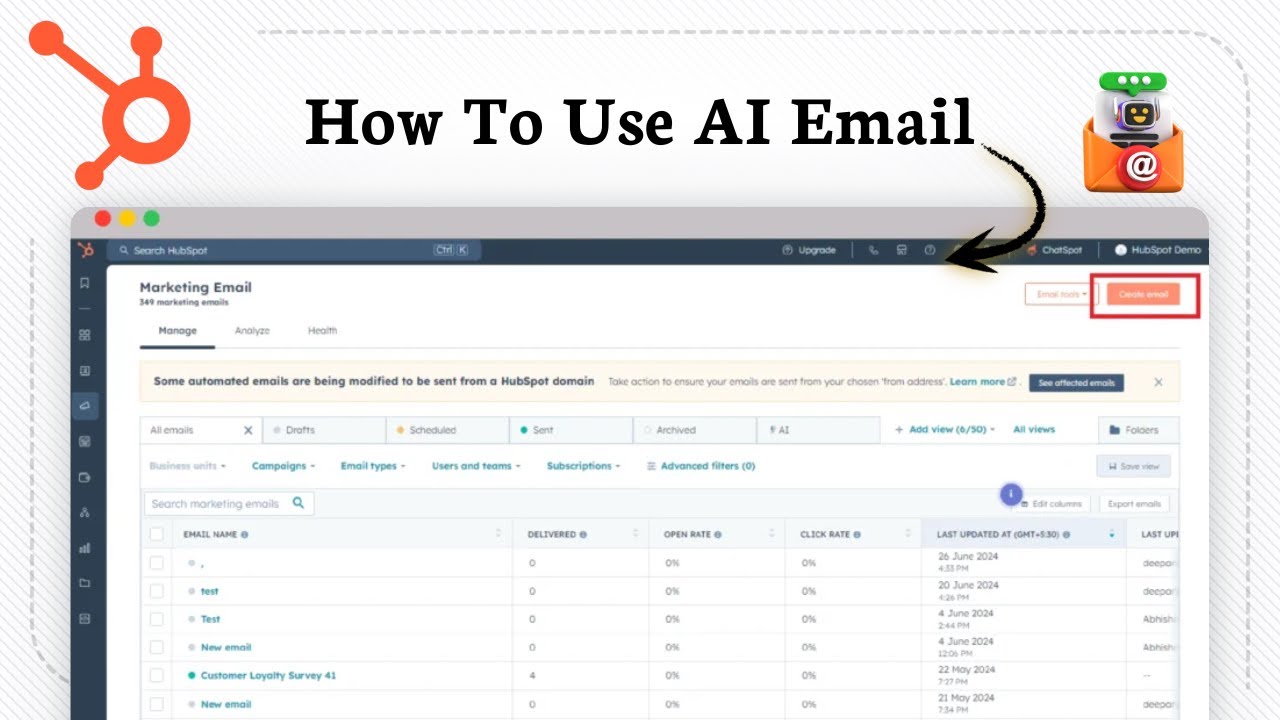 How To Use HubSpot's AI Email (Speed Up Email Writing)