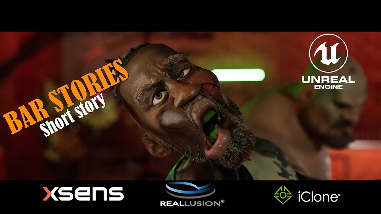 Bar Stories  | Comedy Short Film | UE5, Xsens Mocap, iClone 8 | CC4