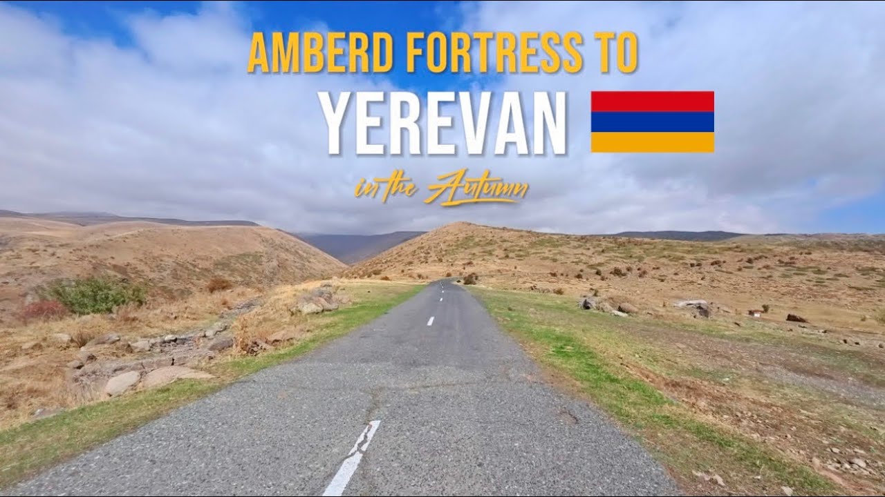 Driving in Armenia 🇦🇲 from Amberd Fortress to Yerevan | Scenic Autumn Mountain Road Trip 2025