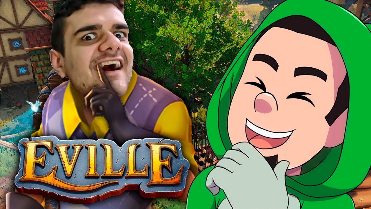 O MELHOR JOGO DE IMPOSTOR QUE OS GURIS JA JOGARAM?!?! - GUINAS JOGA EVILLE!!