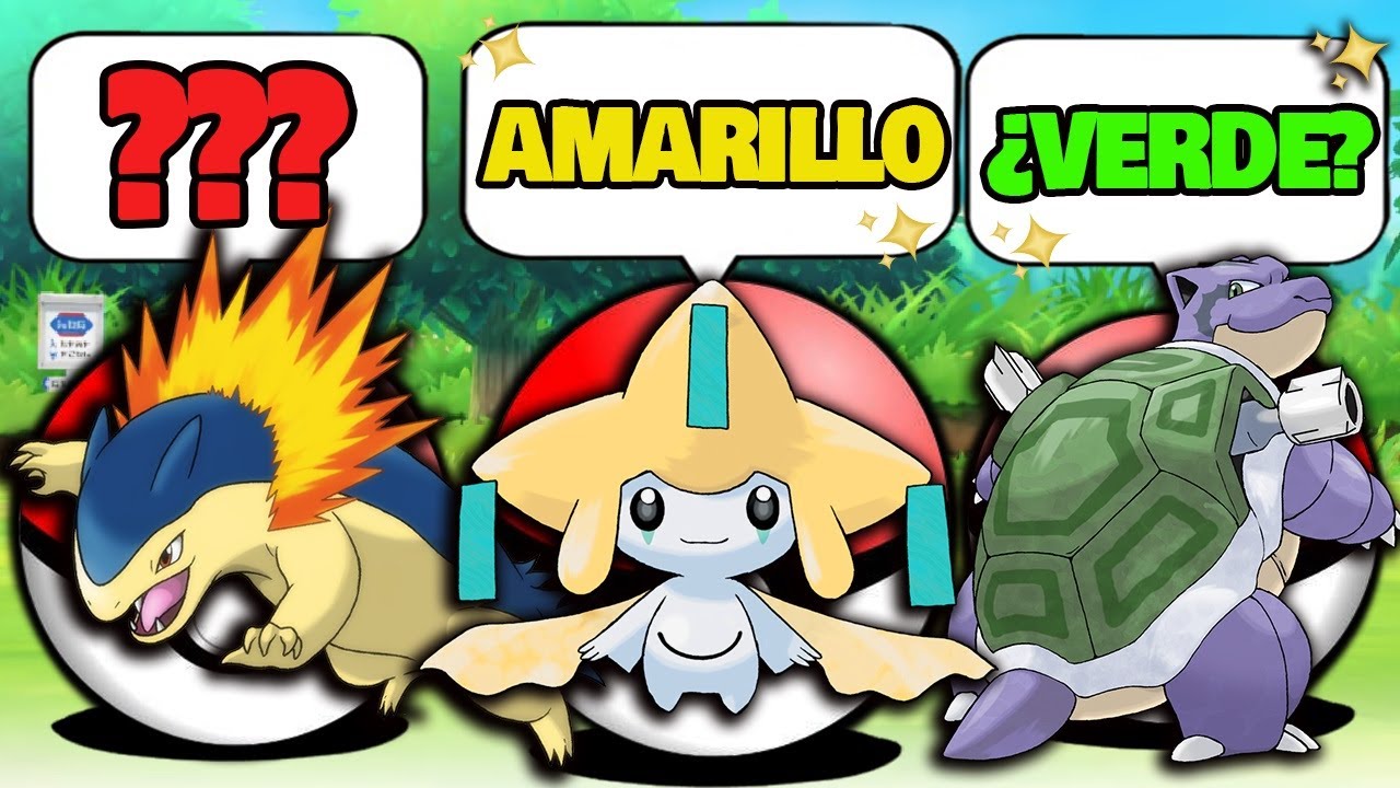 ✨ Eligiendo POK&Eacute;MON INICIALES por sus COLORES  ✨ Carlengues y Rayi19