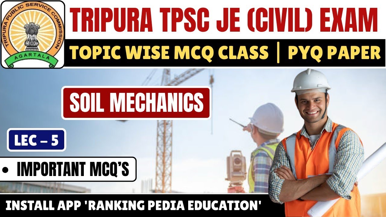 TPSC JE Civil: Soil Mechanics | TPSC Junior Engineer Exam | Tripura TPSC JE Previous Year Paper pdf