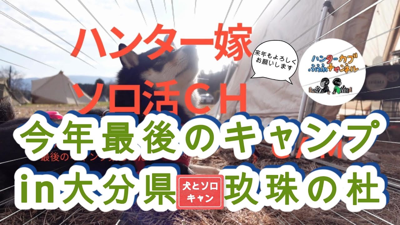 【キャンプ】これが本当の2025ラストキャンプ。玖珠の杜でワンコと女子キャン。冬キャンも楽しいね。