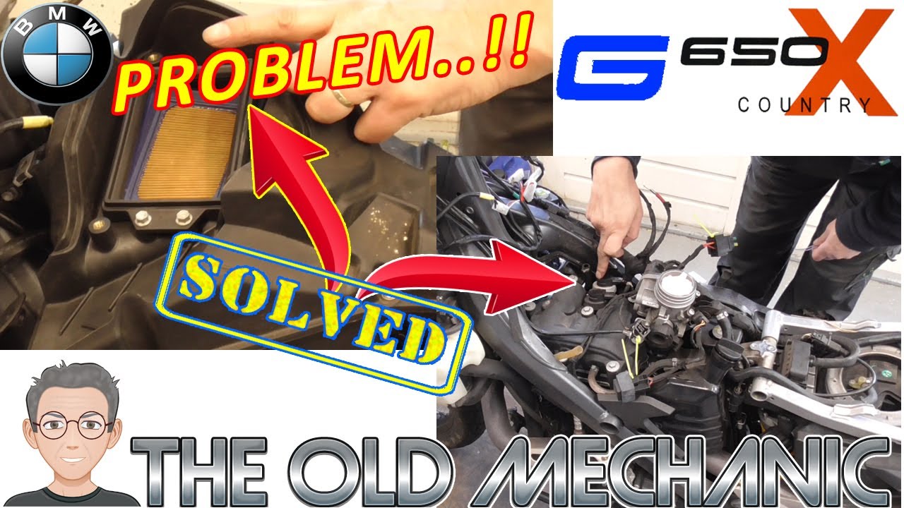 BMW G650 XCOUNTRY / XCHALLANGE / XMOTO AIRFILTER & SPARK PLUG CHANGE.. PROBLEM SOLVED !  👨‍🔧---🏍