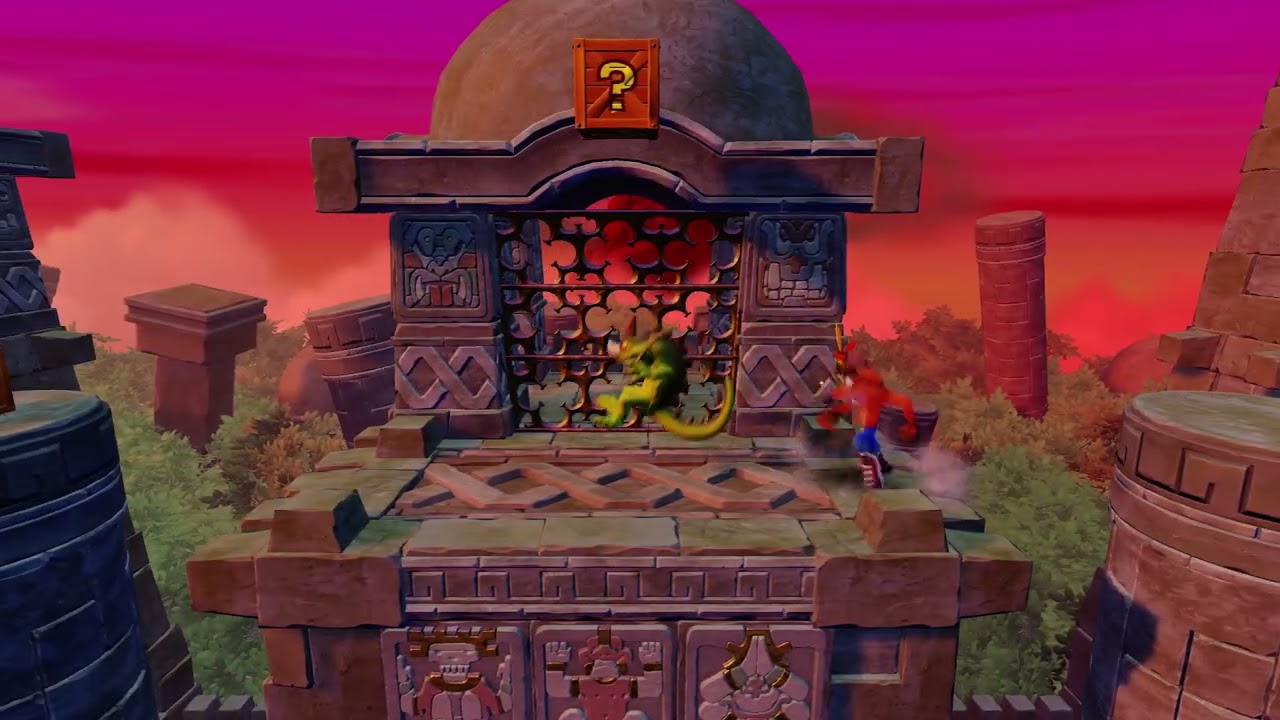 Crash green gem crack