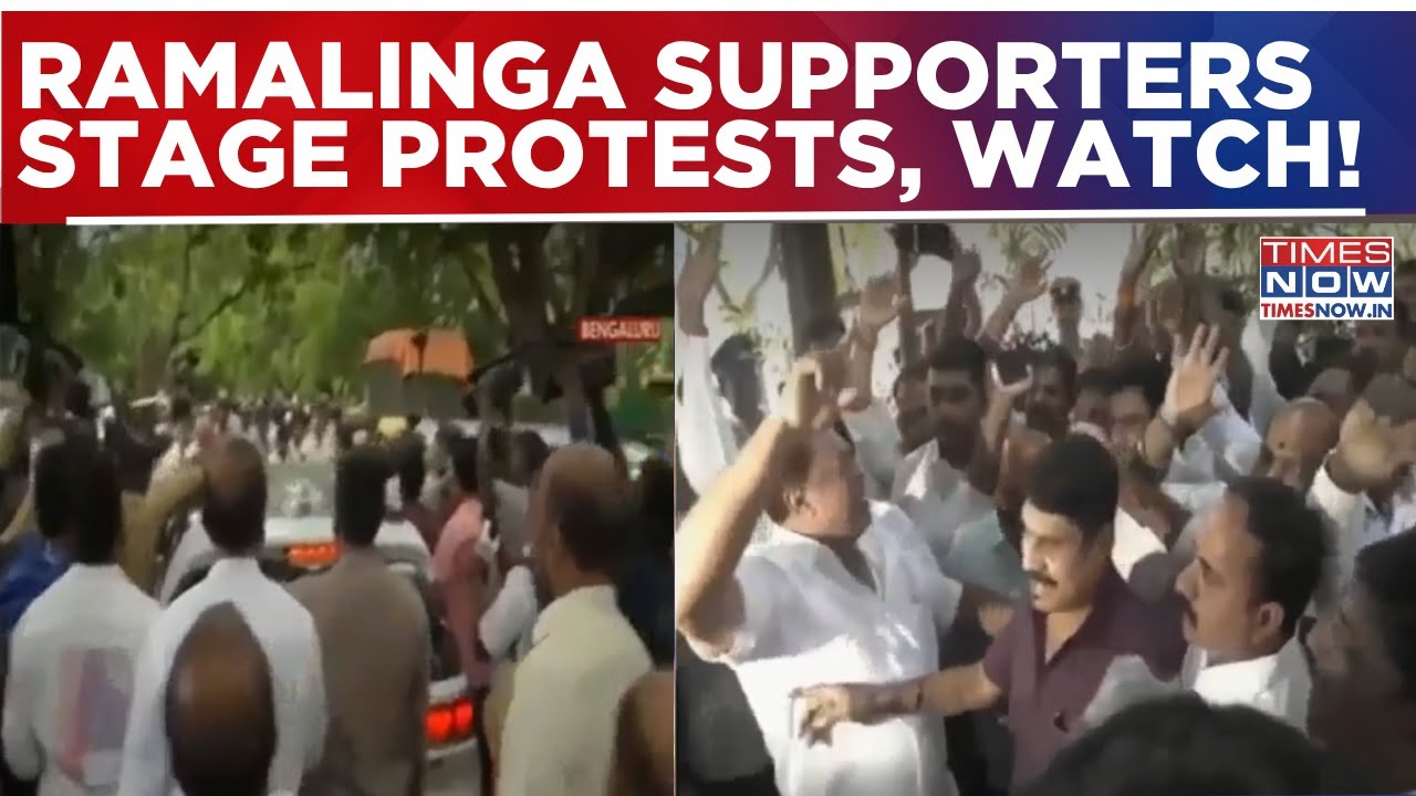Ramalinga Supporters Stage Protests After Reddy's Resignation, Express Anger Over Portfolio Decision