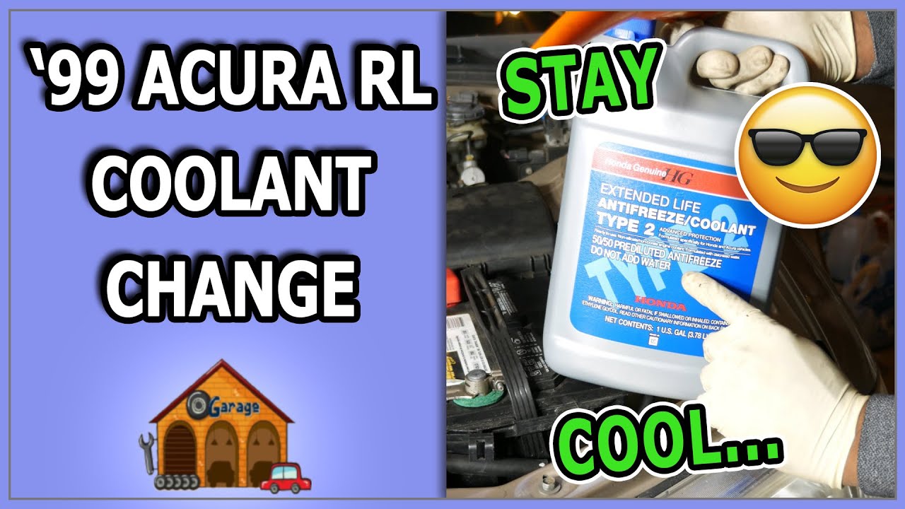 1999 Acura RL Engine Coolant Replacement