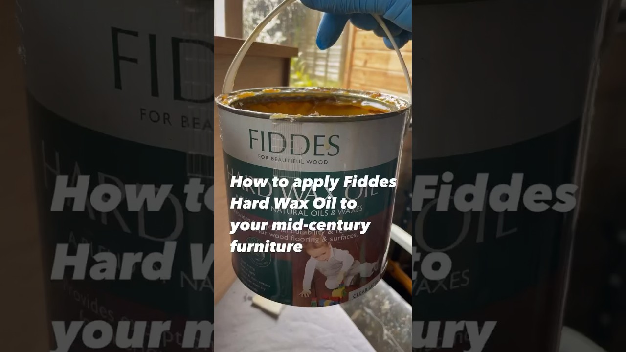 How to apply Hard Wax Oil to your mid century furniture 