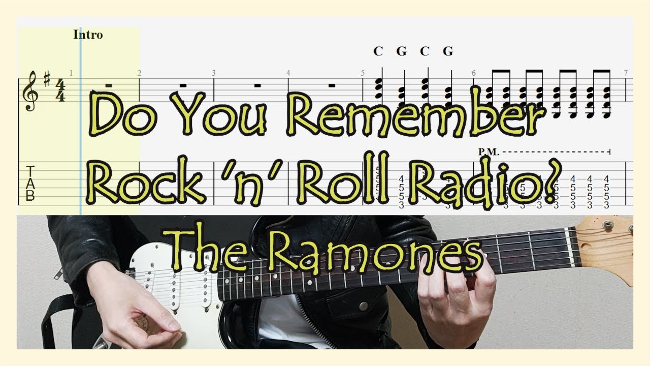 Do You Remember Rock and Roll Radio? - The Ramones Guitar Cover with Tab