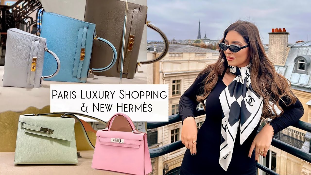 Day In Paris & Hermès Shopping- New Bags, Colours, Prices |Mini Kelly, Birkin, Faubourg Saint Honoré