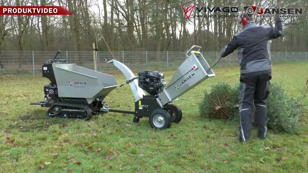 Ágaprító gép benzinmotoros   JANSEN GTS 2000Pro
