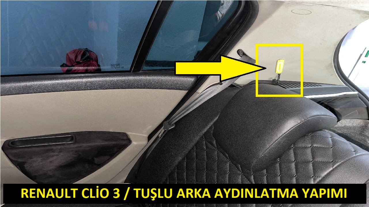 CLİO 3 / ARKA KOLTUK AYDINLATMA / ANAHTARLI