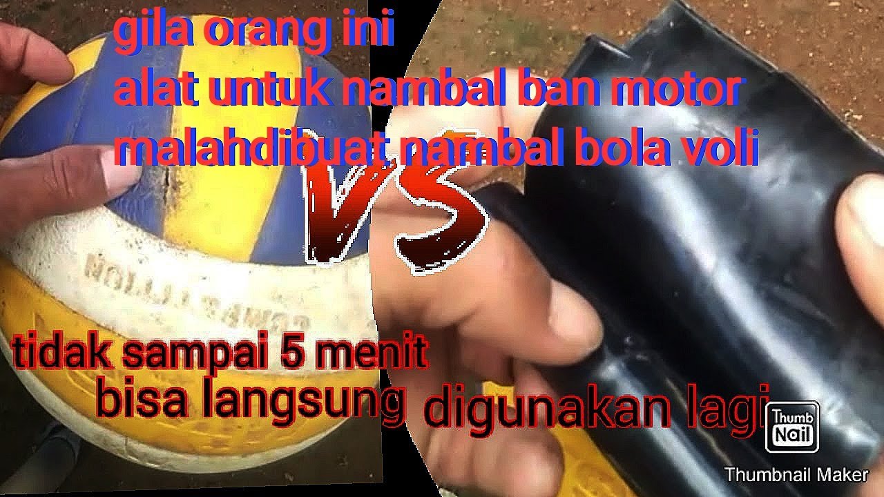 Cara menambal bola volley menggunakan kompon@jalanpintas008