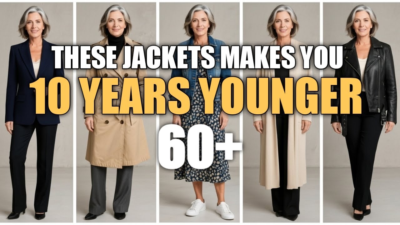The Only Jackets That Truly Flatter Women Over 60 (Stylish & Age-Perfect!)