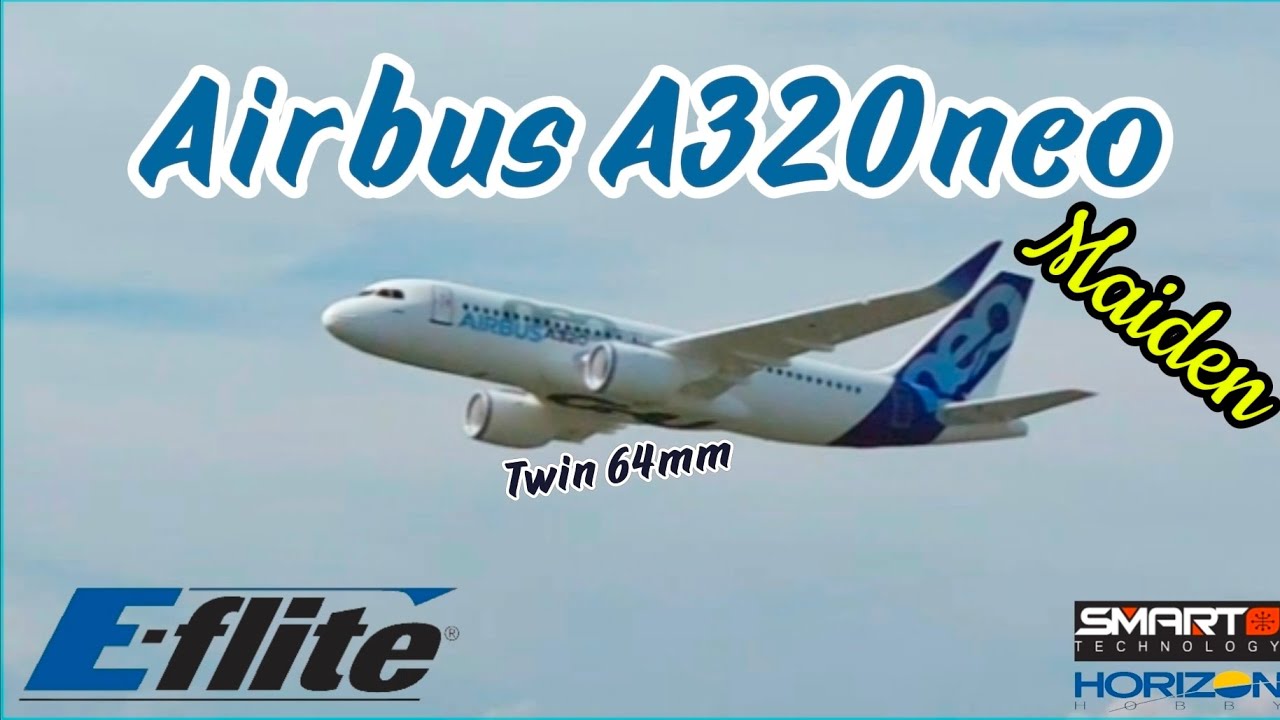 Первый полет Airbus A320 E-flite + дополнительный полет | Spektrum iX20SE + интеллектуальная бата...