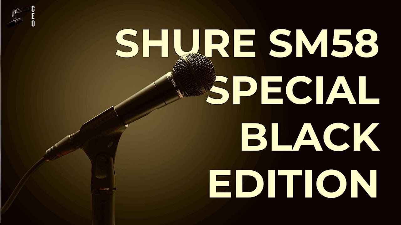 Mejor microfono para MUSICA en vivo, PREDICA, speech 🎤🖤 Shure SM58 BLACK EDITION / REVIEW 🎤🖤