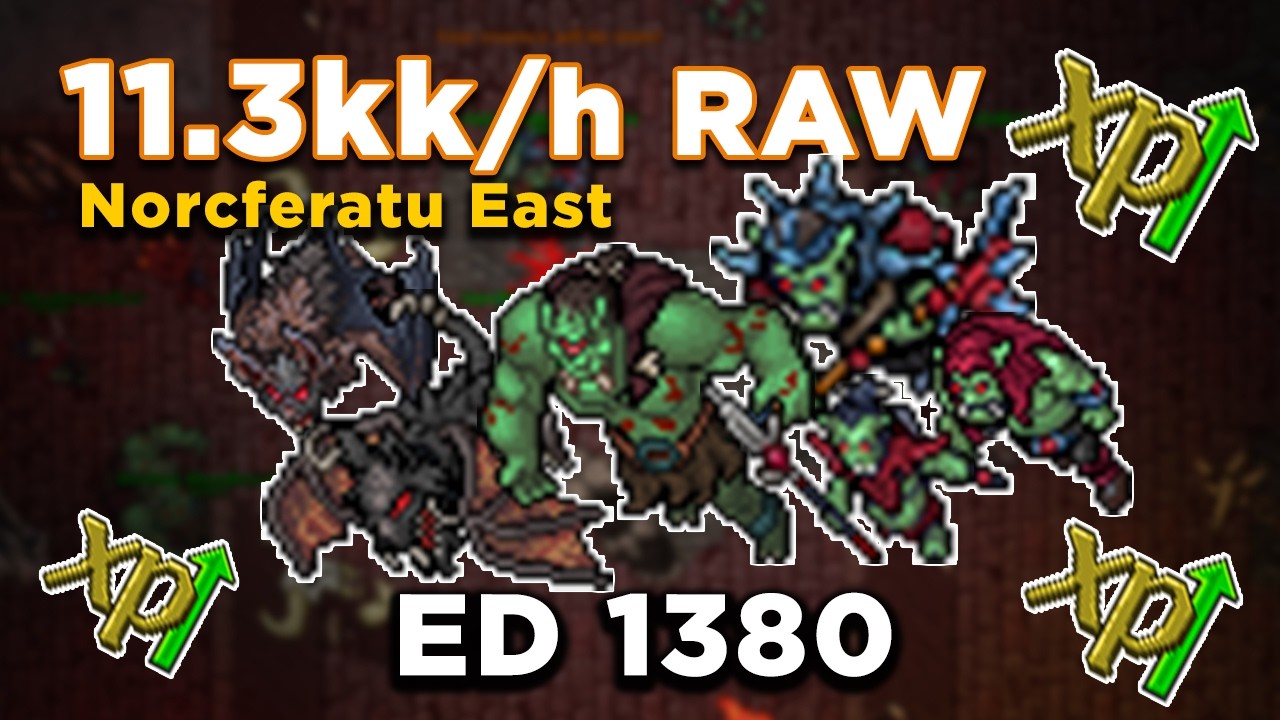 Norcferatu East - 11.3kk Raw -NO Charms No Cores! - Druid 1380 - Tibia -  Bloody Tusks Quest