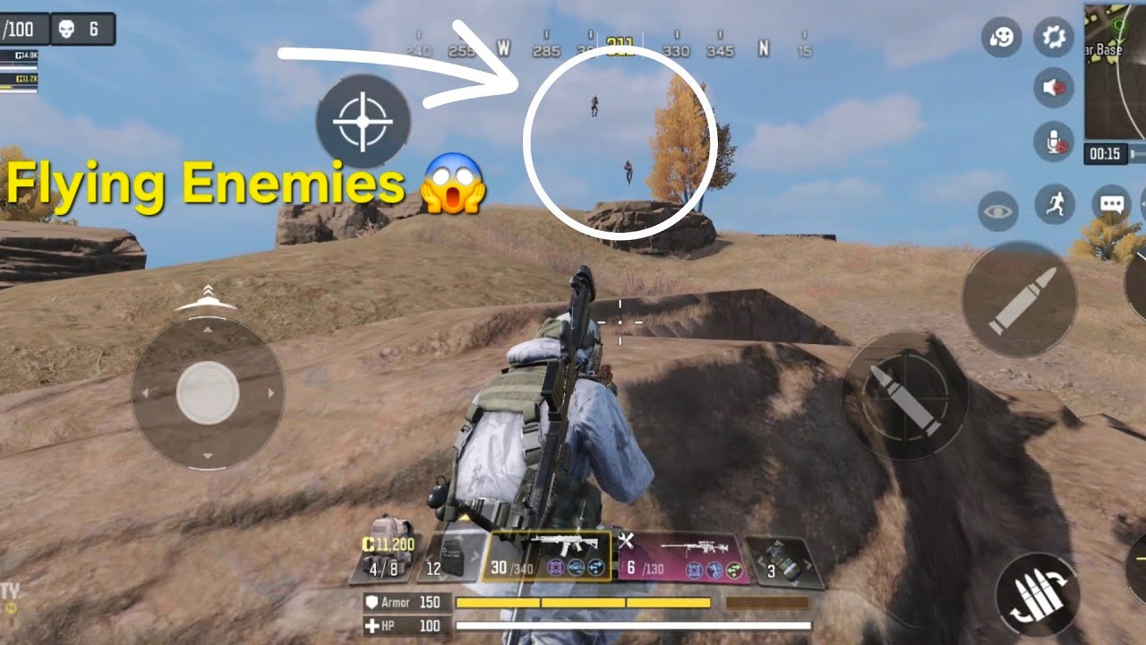 COD gameplay 🔥 Flying Enemies 😱 #codmobile #mobilegaming 