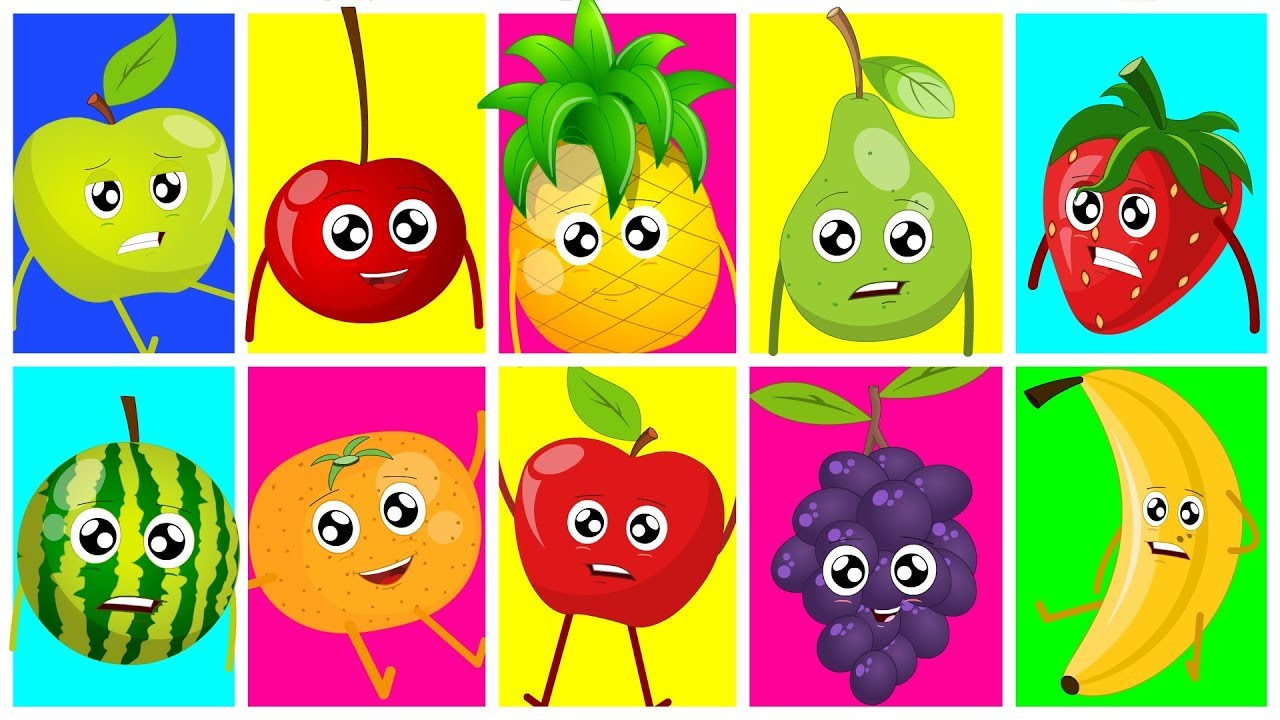 Fruits Ten In The Bed | Fruits Song | Learn Fruits | Nursery Rhymes | Kids Songs