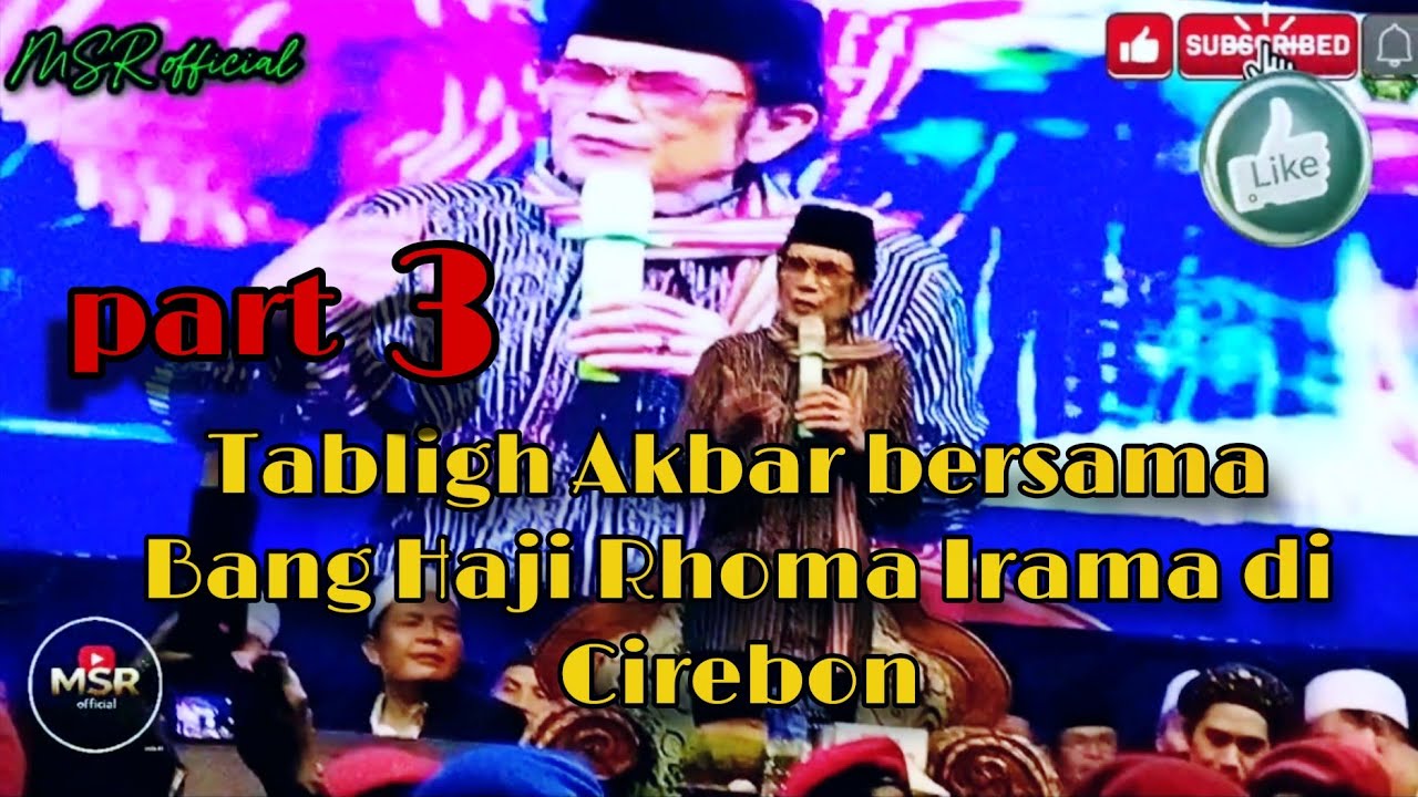 Bang Haji Rhoma Irama tausiyah di acara Tabligh Akbar menyambut bulan suci Ramadhan di Cirebon 