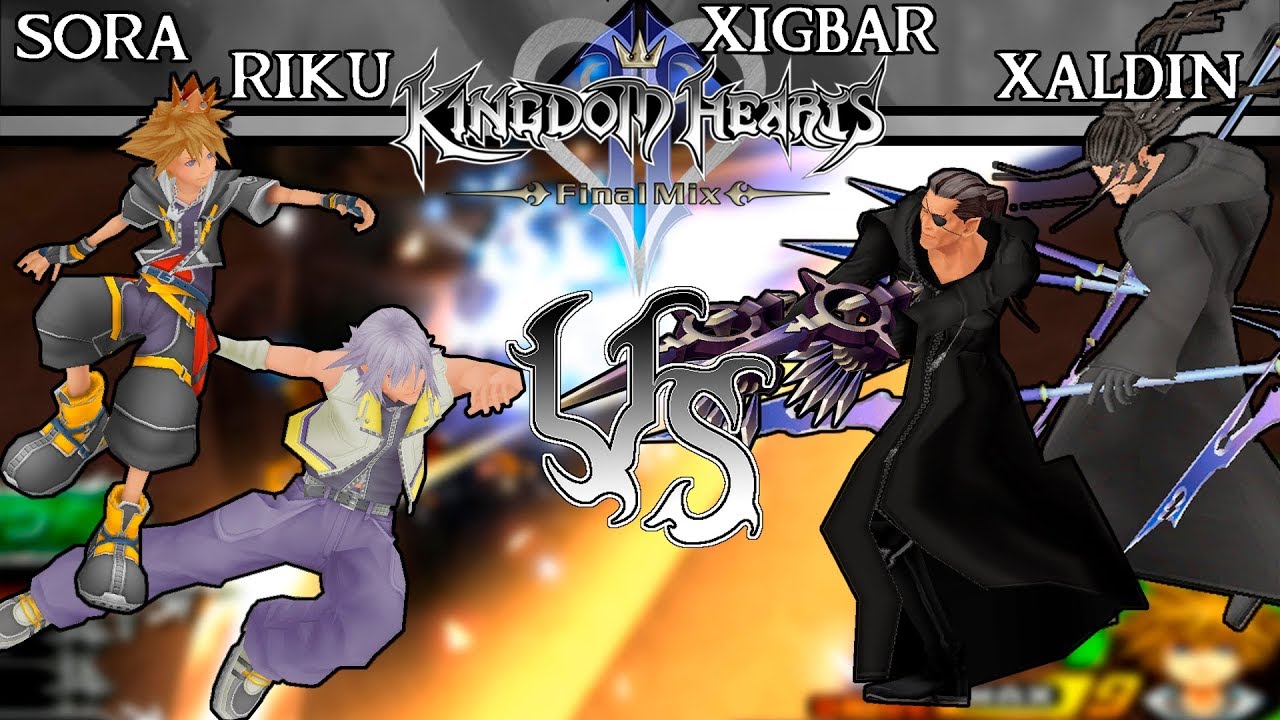 [KH2FM] Sora and Keyblade Master Riku vs Xigbar and Xaldin