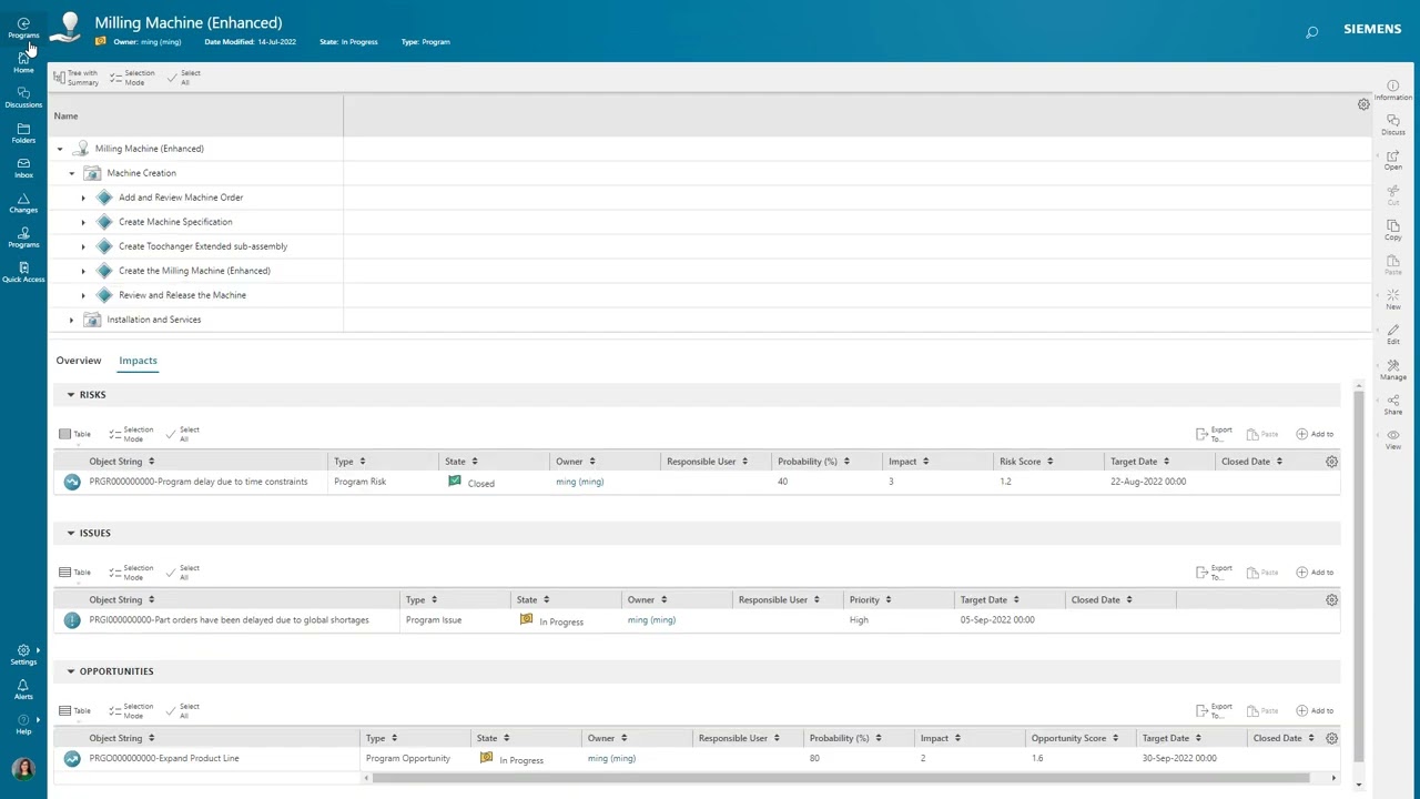 Teamcenter - Program and Project Management