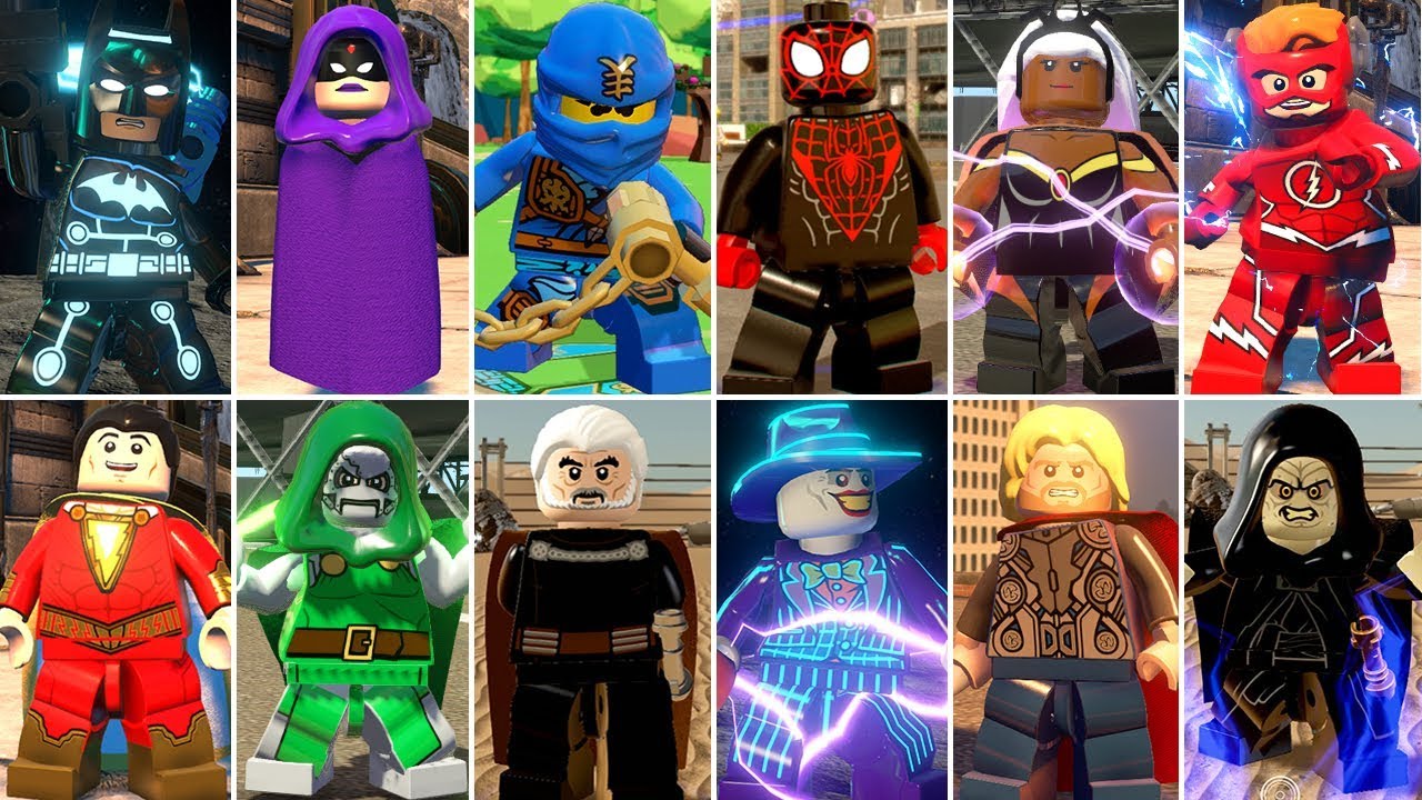Все электрические персонажи в видеоиграх LEGO
