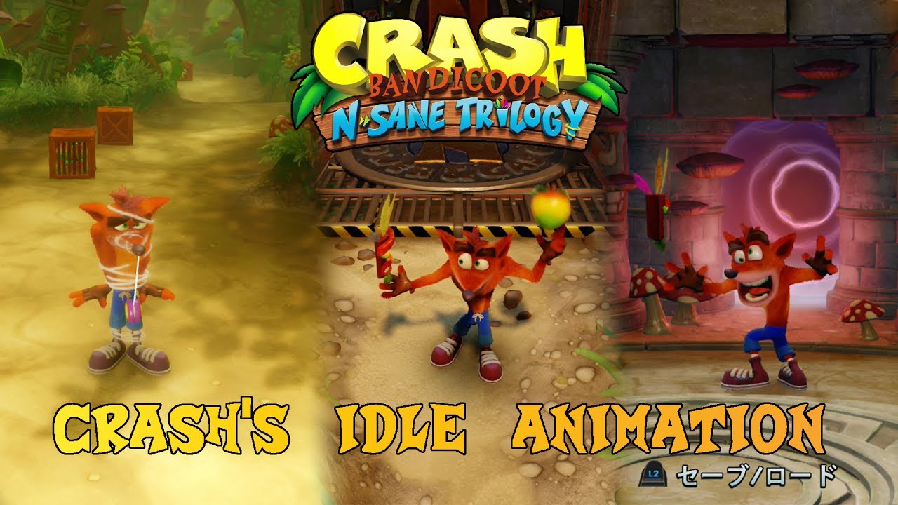 Crash Bandicoot N. Sane Trilogy: Crash Idle Animation