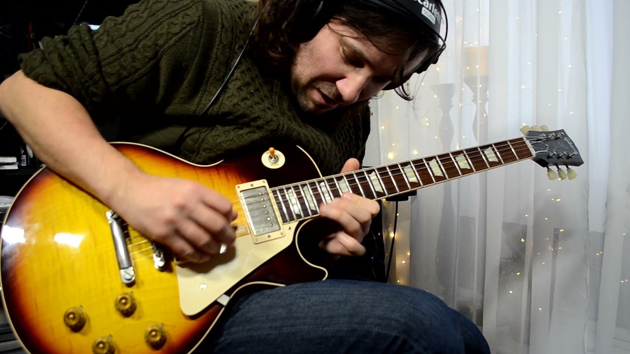 Gibson Les Paul 58 Bourbon Burst Custom Shop - If You Be Green Jeff McErlain Blues Backing Track