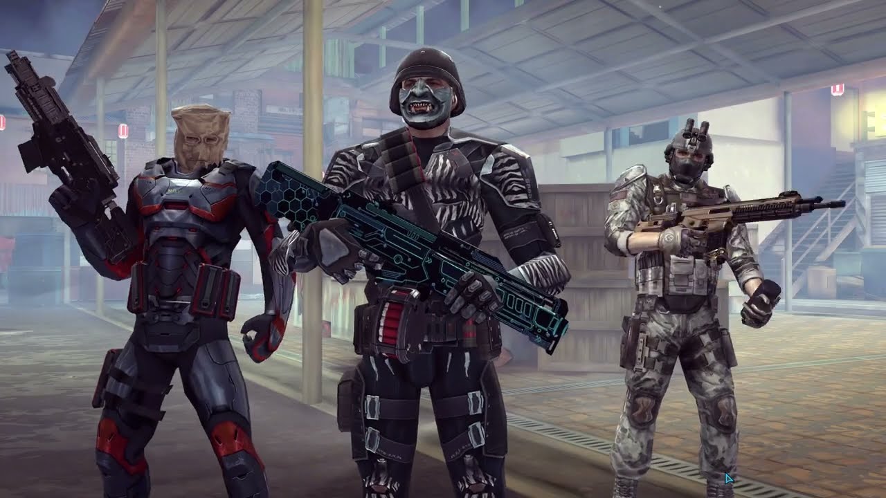 Modern Combat 5 Heavy, Recon, Assault with their best weapons