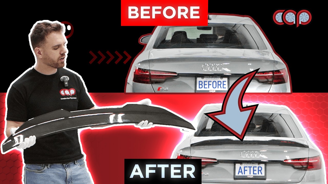 Super Aggressive V3 Dry Carbon Spoiler Install for B9 A4/S4 | Easy DIY
