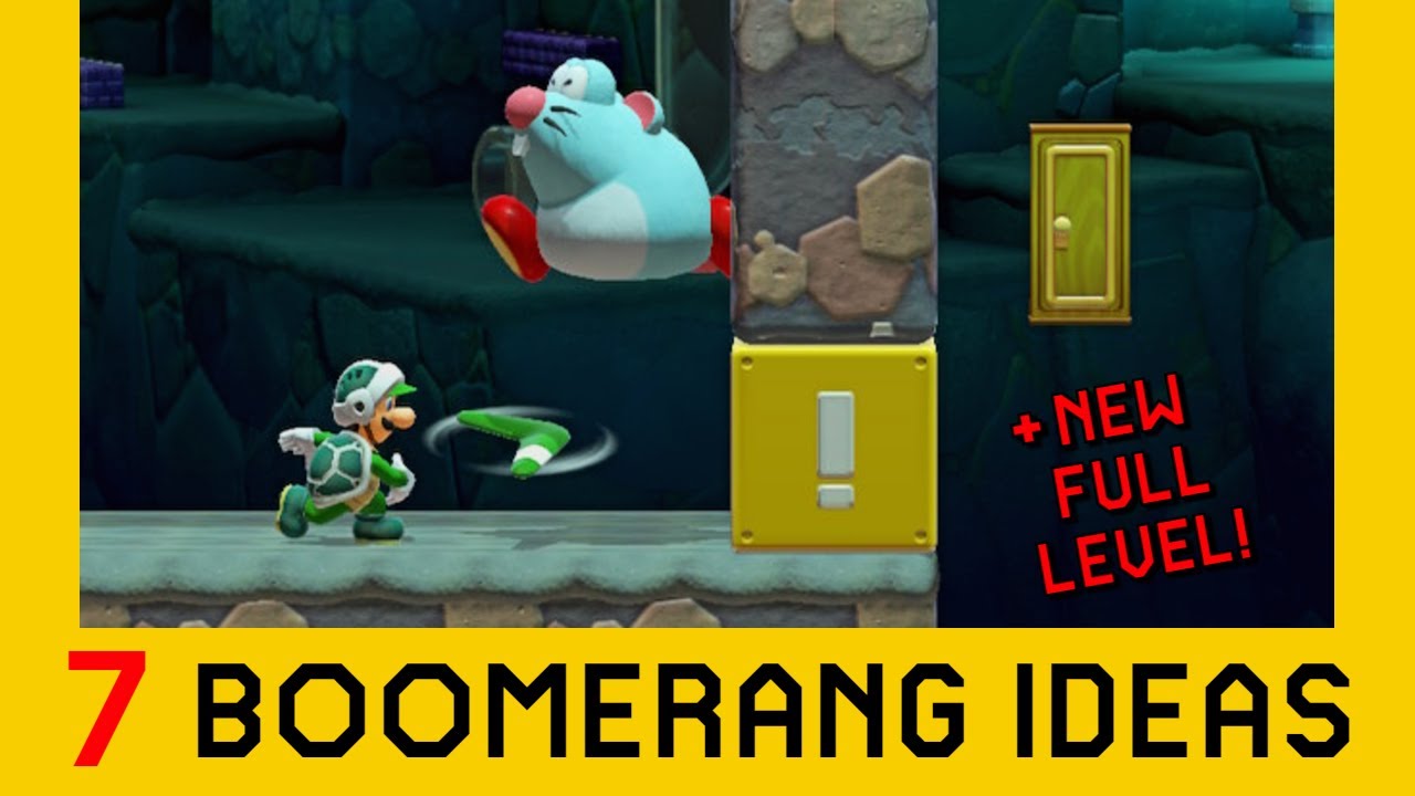 7 Ideas with the Boomerang (Part 3) - Super Mario Maker 2