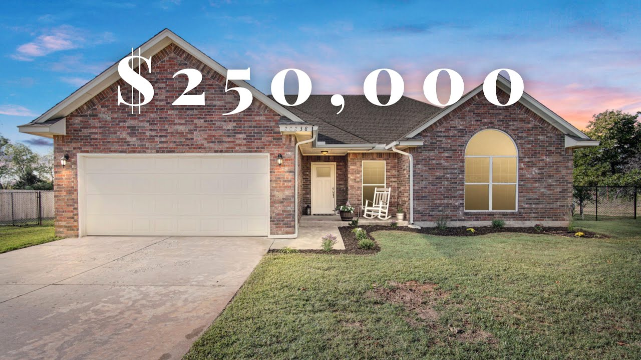 Tour a $250,000 gem with ACREAGE just outside of Harrah Oklahoma! Real Estate for sale 2022