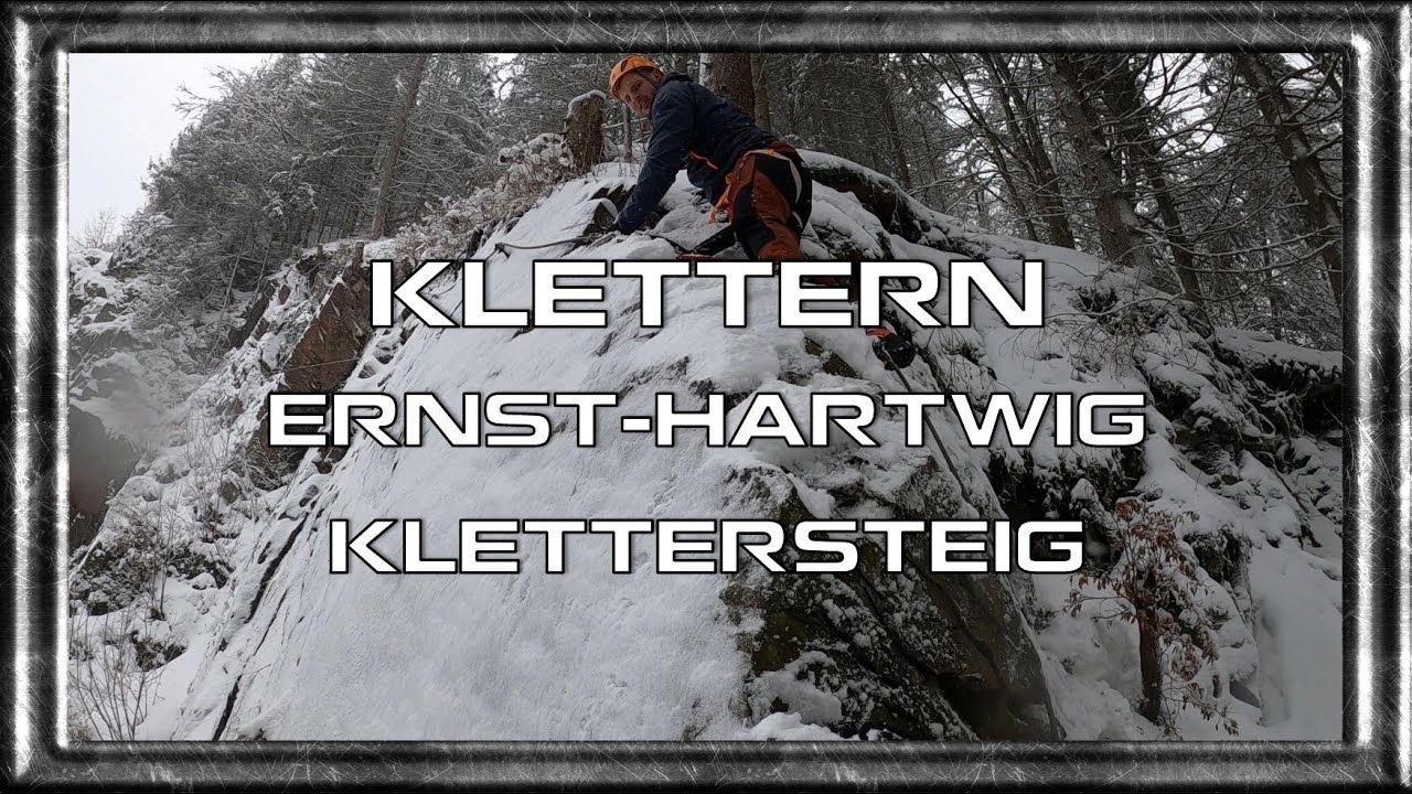 Klettern am Ernst-Hartwig-Klettersteig im Winter | zu viel Schnee, aber Gipfel über Umwege erreicht