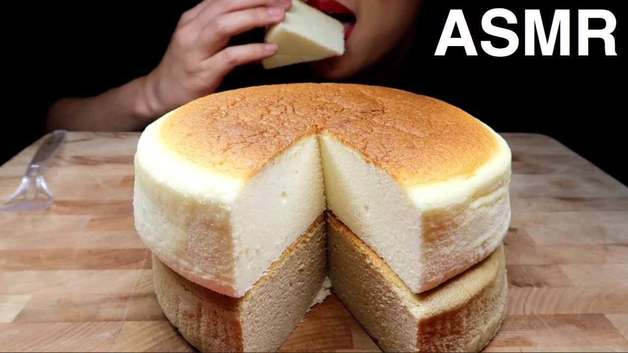 ASMR UNCLE TETSU JAPANESE CHEESECAKE Mukbang 일본식 치즈케이크 리얼사운드 먹방 | Eating Sounds *No Talking*