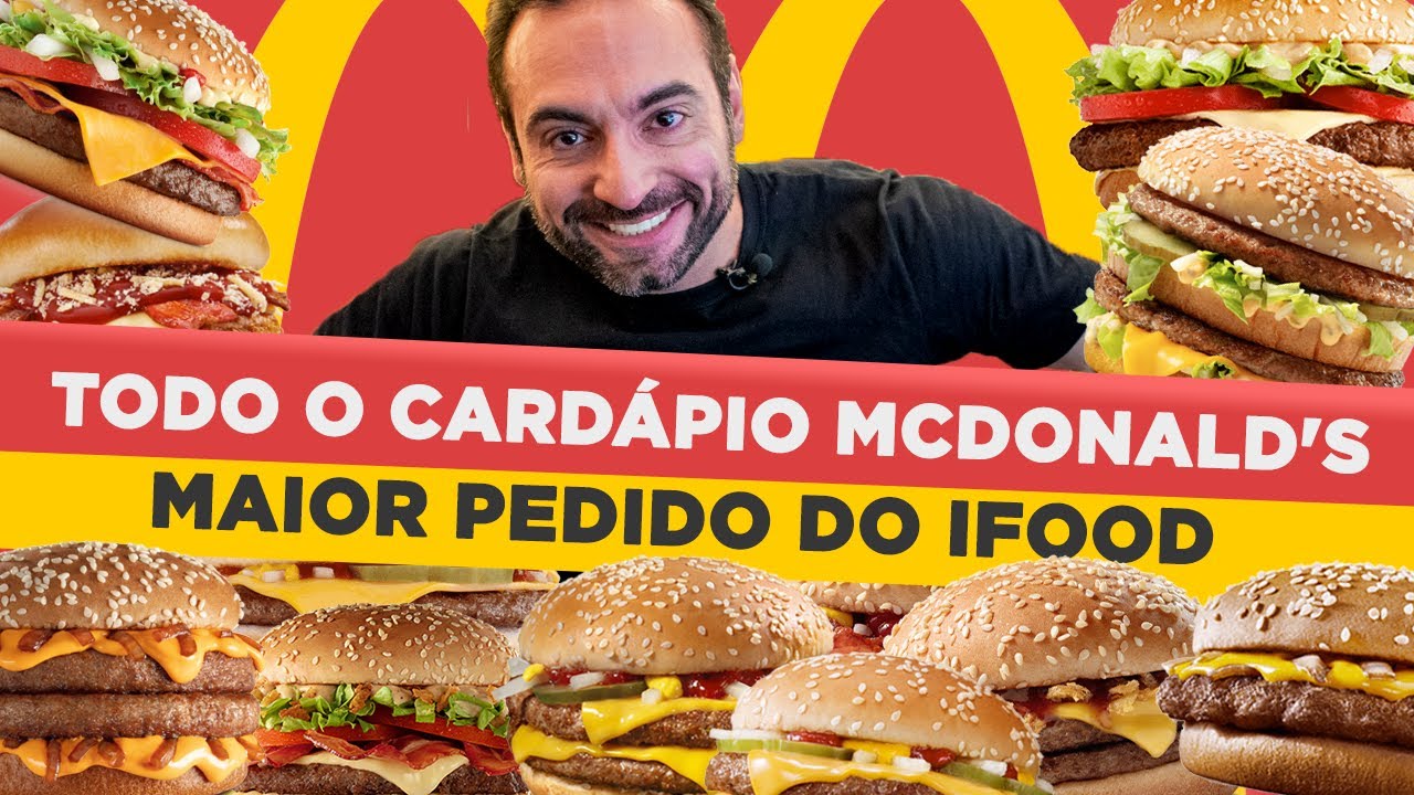 PEDI TODOS OS SANDUÍCHES DO MCDONALDS NO IFOOD!! +DOAÇÃO p/ moradores de rua