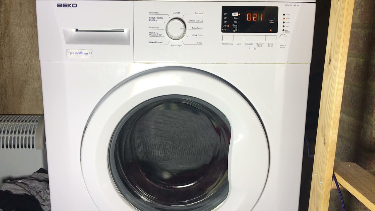 beko WM74135W - time saver 30 + extra rinse