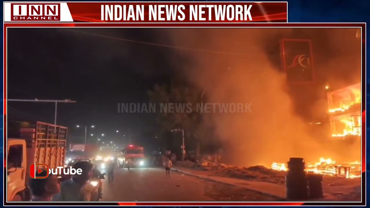 Fire breaks out in five storey furniture shop in Hyderabad
