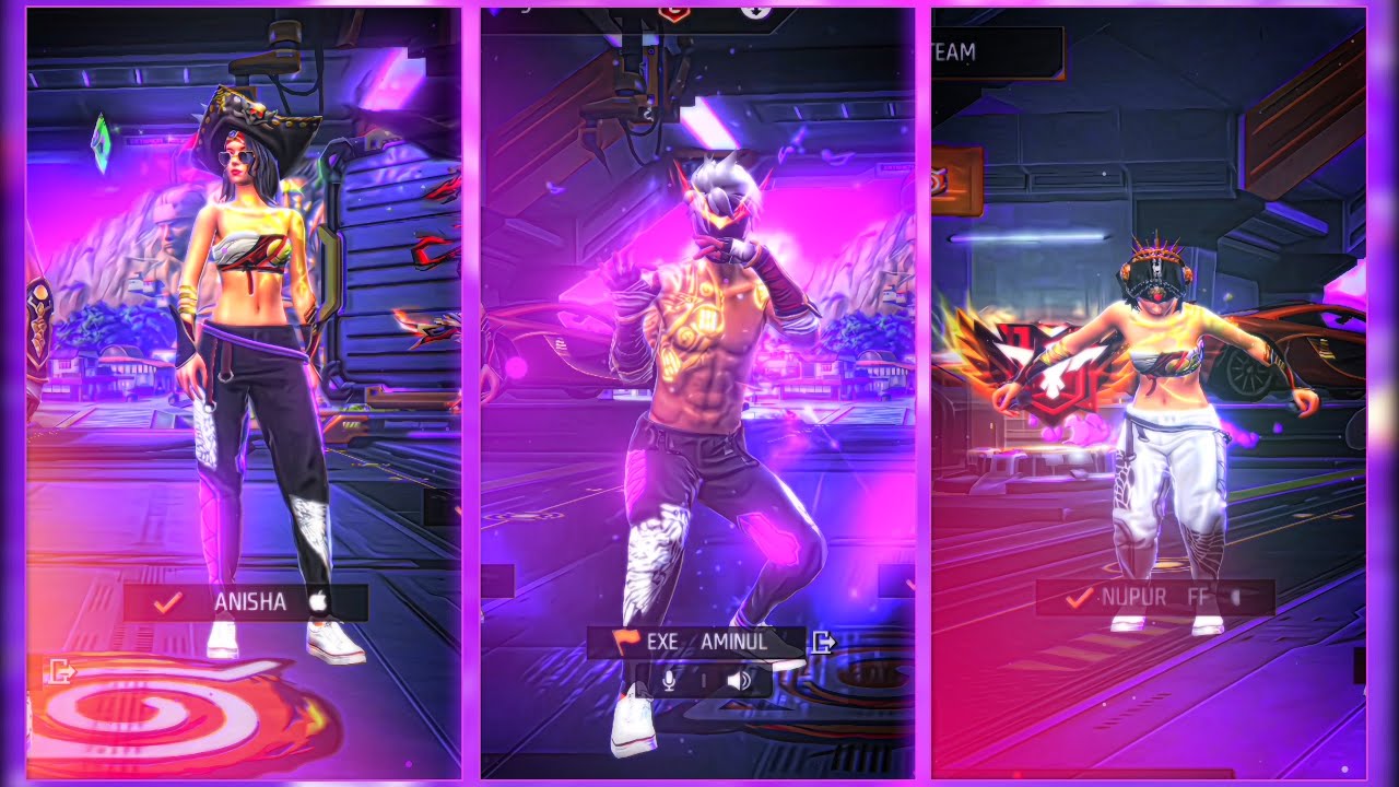 FF SQUAD NEW TREND🐣💜✨| XML + CLIP😻🩷| NEW TREND 💫💯💖