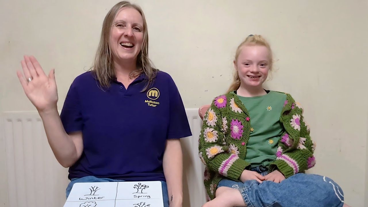 Makaton Signs - The Seasons - Winter / Summer / Spring / Autumn ❄️🌞🌷🍂