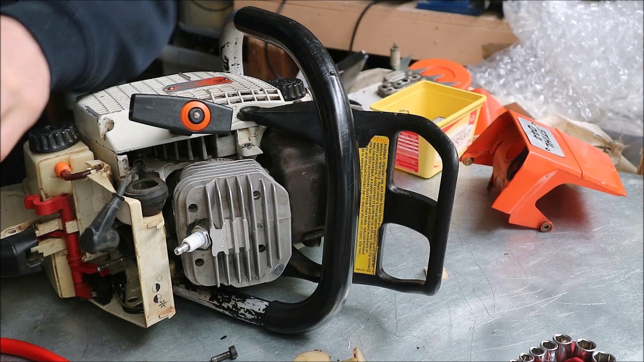 Stihl 044 intake boot and fuel line replacement. Hyway chainsaw parts