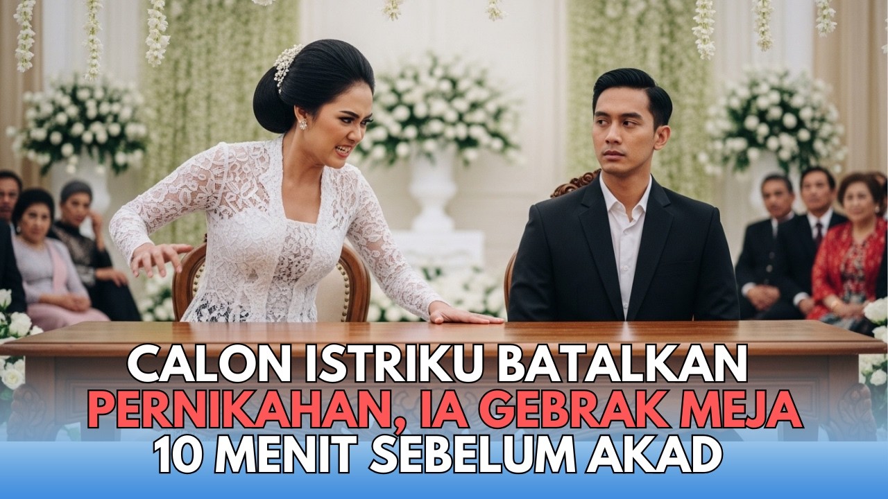 10 MNT SEBELUM AKAD CALON ISTRI GEBRAK MEJA BATALIN NIKAH. DIHINA MISKIN, PADAHAL GEDUNG ITU PUNYAKU
