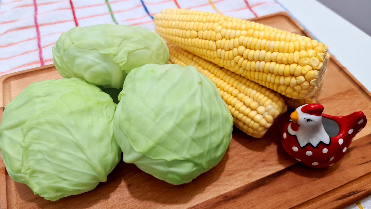 SALADA DE REPOLHO  CREMOSO REFOGADO COM MILHO