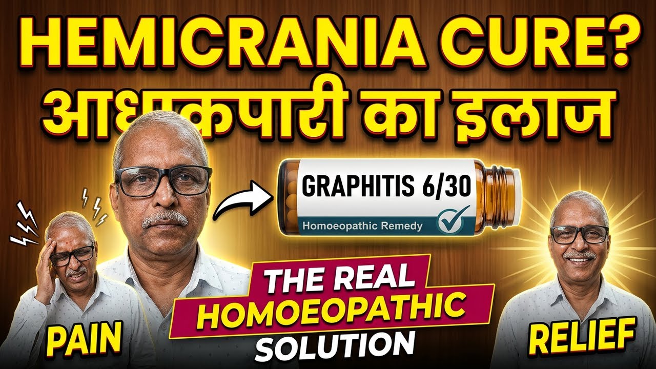 Graphitis6/30 cure hemicrania Homoeopathic medicine 