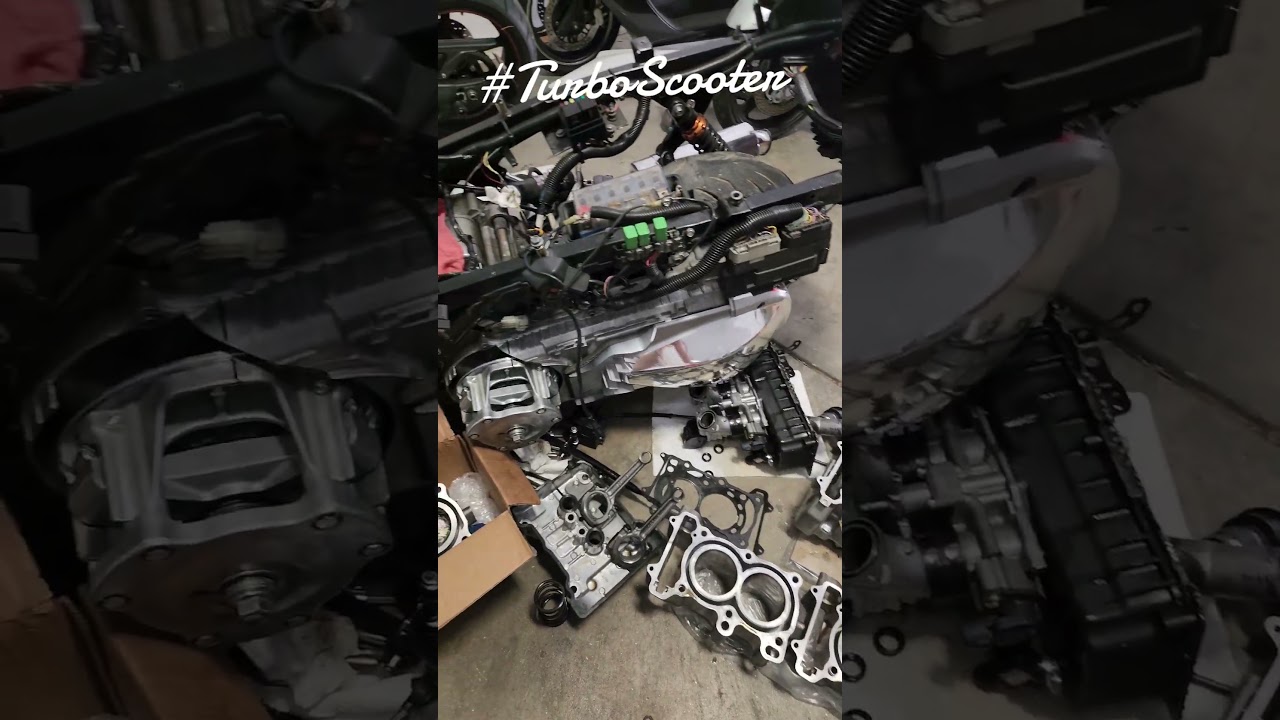 Turbo scooter honda 600 #turbo #honda #scooter #boosted #motorcycle