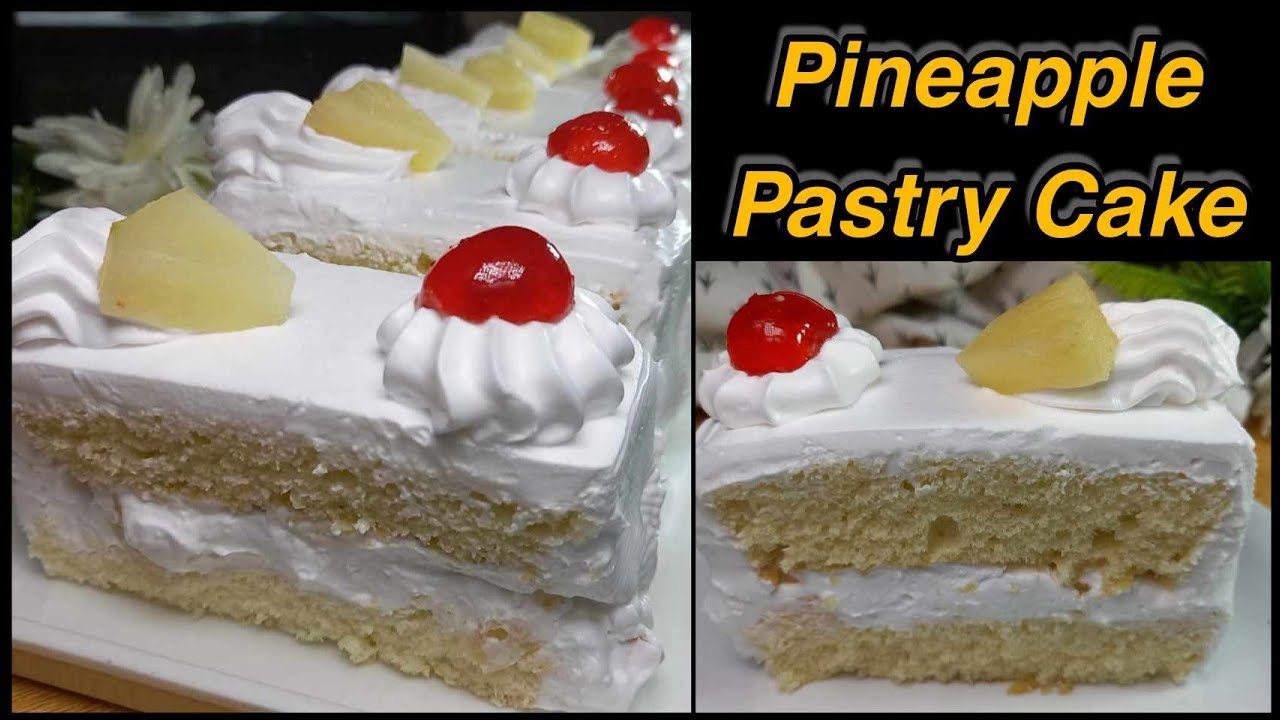 Pineapple Pastry Cake Recipe || Cream Cake Recipe || Pineapple Cake Recipe || Vanilla Sponge Cake |