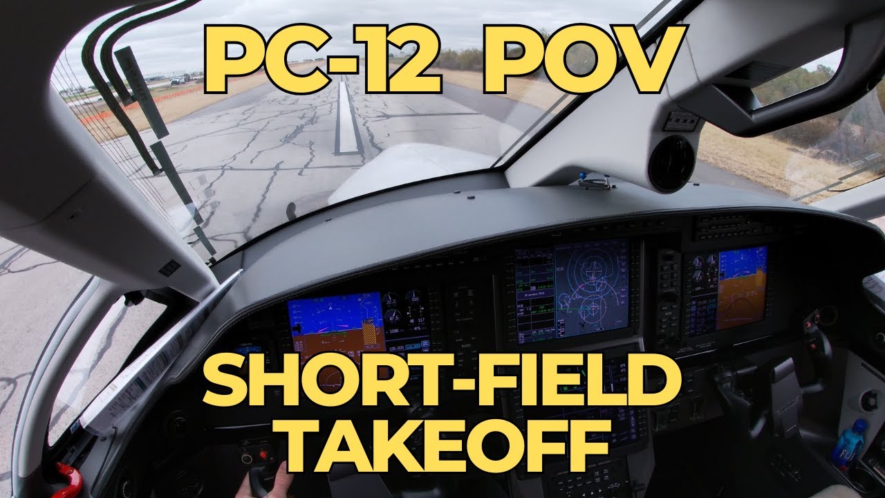 PC-12 POV with Commentary | Short-Field Takeoff
