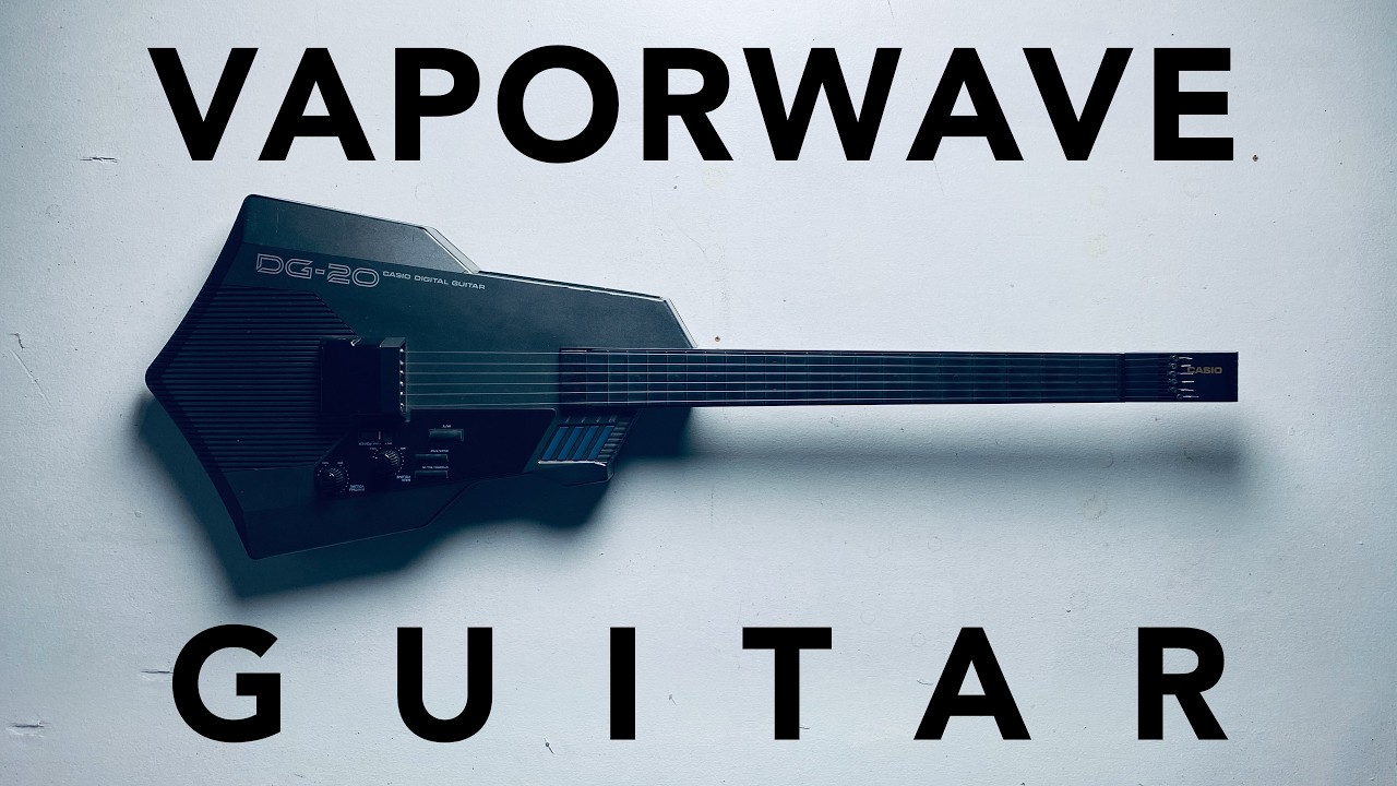 Casio's futuristic VAPORWAVE guitar from 1987  (Casio DG-20 & MG-510)